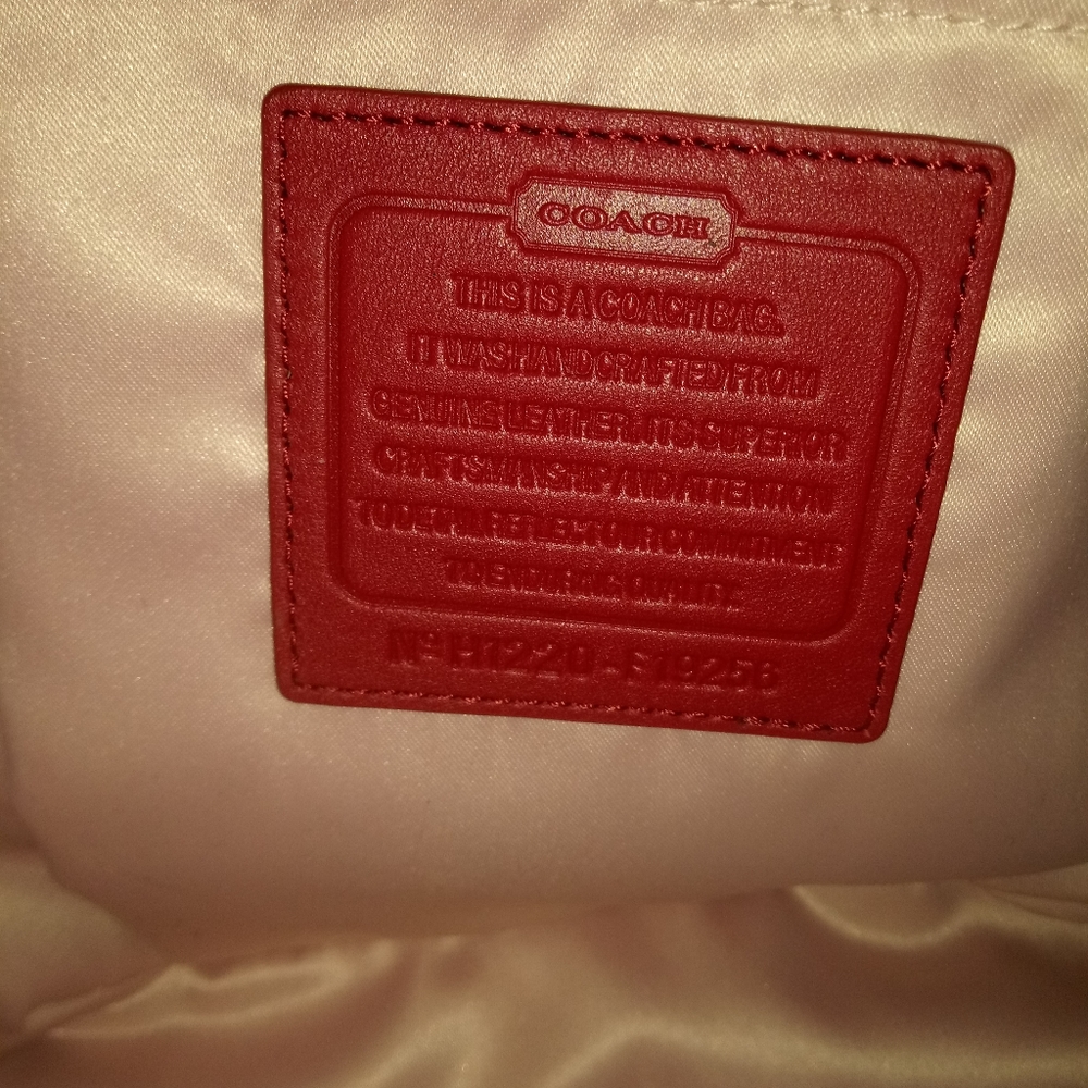 Coach red baby diaper bag - Picture 2 of 8